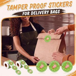Autocollants « Merci pour votre commande » pour la fraîcheur des livraisons, accessoires pour livreurs, livraison de repas, anti-effraction, courses, plats à emporter - Product Image 4