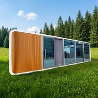 Grande Maison Cabine Préfabriquée Moderne de Type Apple, Facile à Construire, Portable, Pod de Bureau Acoustique de 30 pieds, Conteneur Habitable Préfabriqué