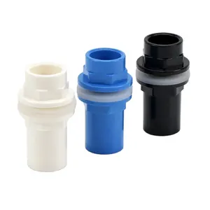 I.D.20-50mm Aquarium Thicken Drainage Connector Home Fish Tank PVC Pipe Drain Joints Water Inlet Outlet Tank Tube Fittings