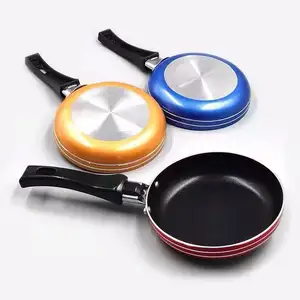 Cucina 12cm Mini pentole antiaderenti pentola rotonda padella piatta per stufa a gas