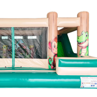 Château gonflable commercial à thème animalier, combo trampoline gonflable pour enfants, parc d'attractions