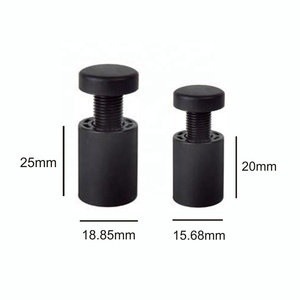 דיוק CNC עיבוד שירותי custom 201 נירוסטה חלול זכוכית מחזיק תיקון בורג מחברים סימן בקו עימות