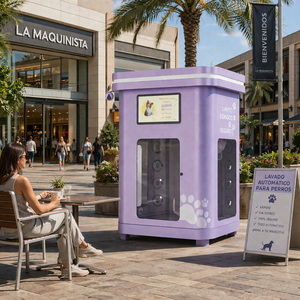 Máquina de Lavado Plegable de Alto Rendimiento <span class=keywords><strong>para</strong></span> Mascotas, Lujosa, Estable, Duradera, Antiarañazos, Equipo <span class=keywords><strong>para</strong></span> Exposiciones Públicas de Mascotas - Product Image 1
