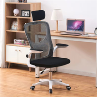 Chaise de bureau de direction ergonomique moderne soutien lombaire respirant dos solide hauteur réglable confortable tissu longue heure