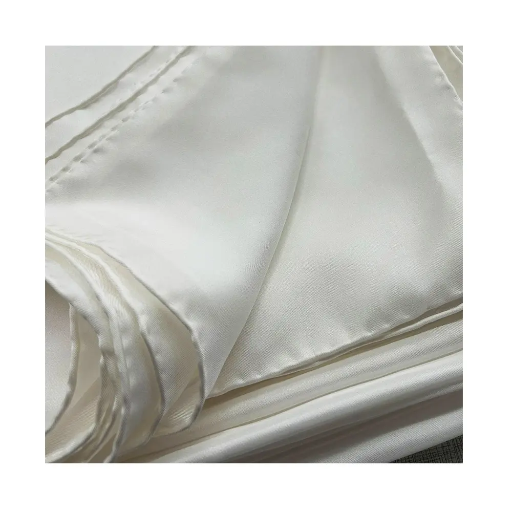 Blanco en blanco 12Mm 90*90Cm cuadrado liso puro 100 seda satén bufandas para teñir