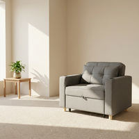 Sofá Cama Extensible Moderno Personalizado con Estructura Metálica Disponible en Colores Personalizados