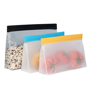 Wholesale Eco-friendly Reusable peva silicone food storage bag fresh-keeping bag
