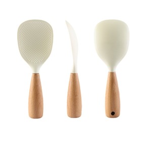 Nueva cuchara de arroz Vertical integrada, accesorio de cocina de fácil almacenamiento con revestimiento de aislamiento protector, cuchara para utensilios de nailon - Product Image 1