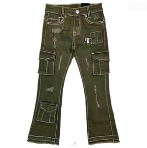 El Último Diseño de Jeans Elásticos para Niños, Jeans Casuales y Holgados para Niños Pequeños - Product Image 2