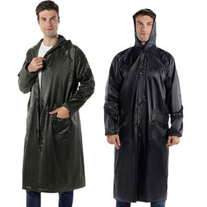 เสื้อกันฝนแบบยาวสองด้านของท้องฟ้าเสื้อคู่ผ้าโพลีเอสเตอร์ XL XXL XXXL กันน้ำสำหรับเดินทางกลางแจ้ง - Product Image 4