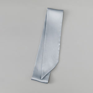Color sólido flaco estrecho 100% bufanda de seda de morera cabeza cinta para el pelo bolso mango envoltura corbata paquete pañuelo para el cuello bufanda para mujer - Product Image 4