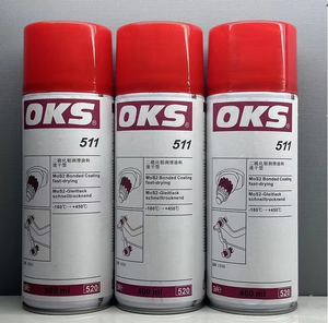 German OKS 511 Quick-drying Molybdenum Disulfide <b>Spray</b> Dry Film Antifriction Coating Lubricant Grayish Black 400ml - Product Image 1