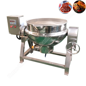 Tilting Steam Jacketed Kettle Double Jacketed Kettle With Agitator Induatrial Cooking Kettle - Product Image 4