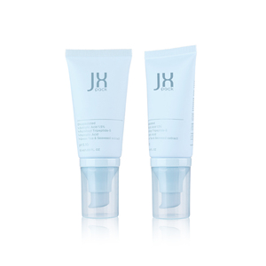 エアレスローションポンプ付きの詰め替え可能な空のプラスチックPEハンドクリームボディローションソフト化粧品包装チューブ - Product Image 4