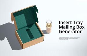 Hot Sale <b>Black</b> Offset Printed Corrugated Paper Pile-up <b>Boxes</b> High-End Embossed Candle Incense Packaging with Recycled Materials - Product Image 4