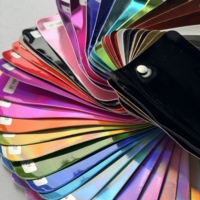 Cuir PVC brossé polyvalent de 0,7 mm avec surface miroir haute brillance, options multicolores durables et imperméables pour la fabrication de bagages