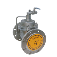 Vanne à flotteur télécommandée 100X-16P en acier inoxydable CF8 à brides PN16 pour le contrôle du niveau d'eau hydraulique et l'incendie