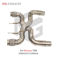 ING SUS304 Échappement direct pour McLaren 720S M840T 4.0T 2017-2023 |   Échappement de course sans valve Z-Pipe en gros