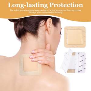 Perban Busa Silikon 10*10cm untuk Luka Tekan Kaki Diabetik, Lembut, Hipoalergenik, Steril, Bersertifikat CE - Product Image 5