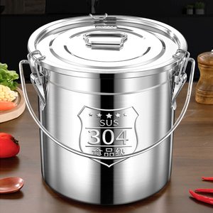 Hiện Đại 304 Thép Không Gỉ Kín Canister Tủ Đông An Toàn Kim Loại Thực Phẩm Xô Lưu Trữ <span class=keywords><strong>Container</strong></span> Cho Gạo Đậu Nhà Bếp Trở Lại Trường Học - Product Image 6