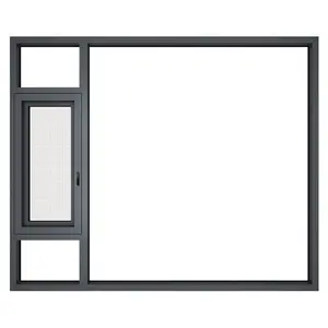 Insulated silent aluminum casement window