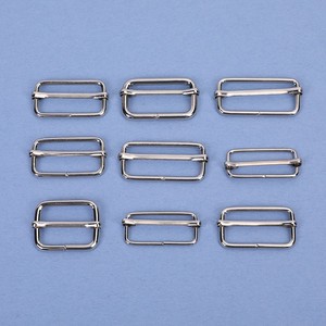 Hebilla deslizante metálica Qixin para bolsos, herraje duradero, hebilla de ajuste, componente central para correas - Product Image 3