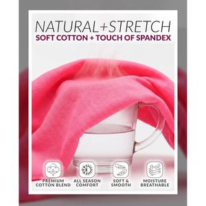 FOXA Paquete de 6 bragas tipo boyshort para mujer, cintura media, algodón elástico, ropa interior transpirable - Product Image 6