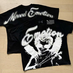 T-shirt imprimé rétro Punk pour hommes, surdimensionné, en coton, Streetwear, Hip Hop, vêtements d'été - Product Image 2