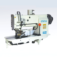 Machine à coudre industrielle à QS-4400Q double aiguille grand crochet à entraînement direct pour tapis bord de couette point noué