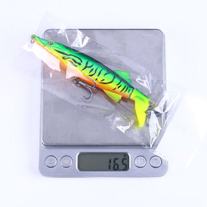 Vente en gros PE035 13cm 16g appâts artificiels en plastique dur ABS style crocodile crayon flottant leurres <span class=keywords><strong>de</strong></span> pêche - Product Image 6