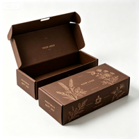 Boîte en carton ondulé mat personnalisée, emballage cadeau, boîte pliante pour coffret cadeau de produits aromatiques