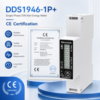 Medidor de Energía para Locatarios de Centros Comerciales, Monofásico, Montaje en Riel DIN, 100A, Modbus RTU Directo, Pantalla LCD, 8 Tarifas