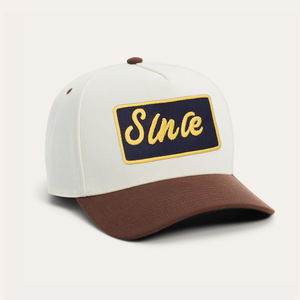 100% Cotton Custom Embroidery Patch Logo Two Tone <b>Baseball</b> <b>Cap</b> With Curved Brim High Quality Sport Snapback Hat for Outdoor Use - Product Image 3