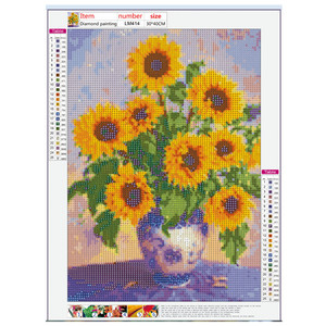 Bán Buôn 5D Pha Lê Kim Cương Công Cụ Vẽ Bình Hoa Cúc DIY 5D Kim Cương Tranh - Product Image 2