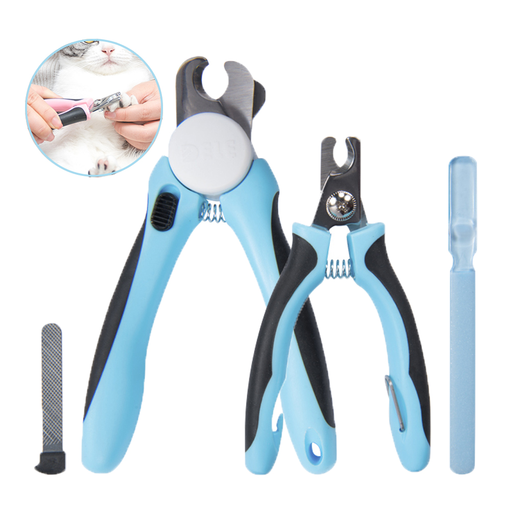 Кусачки для ногтей ZMaker для домашних животных с безопасной защитой для собак и кошек, без пилки для ногтей, бритва, острые лезвия
