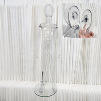 Nouvelle arrivée Invisible Transparent clair Kid Mannequin Enfant pour l'affichage des vêtements