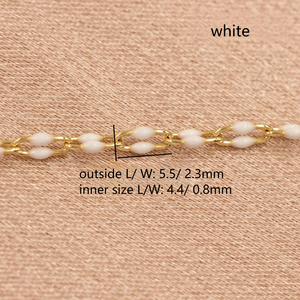 Cadena Figaro 3+1 E555 de Oro de 14K con Esmalte <span class=keywords><strong>para</strong></span> Pulsera, Collar, Cadena <span class=keywords><strong>Permanente</strong></span> <span class=keywords><strong>para</strong></span> Labios, <span class=keywords><strong>Accesorios</strong></span> de Joyería - Product Image 6