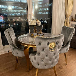 <span class=keywords><strong>Table</strong></span> de salle <span class=keywords><strong>à</strong></span> <span class=keywords><strong>manger</strong></span> italienne de luxe avec plateau en <span class=keywords><strong>verre</strong></span> noir, <span class=keywords><strong>table</strong></span> de salle <span class=keywords><strong>à</strong></span> <span class=keywords><strong>manger</strong></span> ronde pour restaurant commercial - Product Image 4