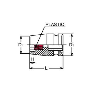 KOKEN - BD14400MJ-24 1/2'' hex <b>socket</b> with plastic coating - EAN 4991644655151 <b>IMPACT</b> <b>SOCKETS</b> AND ACCESSORIES - Product Image 2