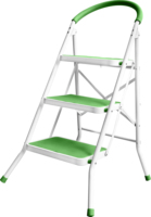Échelle en acier pliable portable pour usage domestique et atelier, échelles de grenier pliantes avec main courante