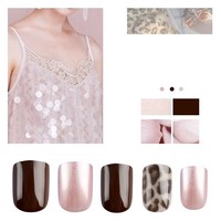 Fengshangmei Beauty 88 #   Faux ongles carrés - Matériau ABS écologique, couverture complète, longue durée, design pré-conçu, MSDS