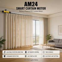 Moteur tubulaire moderne pour stores, rechargeable solaire 7.4V DC, avec limiteur électronique intégré 0.6/0.8N.m, contrôle APP/RF, sans câblage