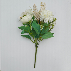 بيع بالجملة عالية الجودة الحرير الاصطناعي اللون باقة سلسلة بما في ذلك أنماط برعم الزفاف التخرج المسرح المشهد في الموقع - Product Image 4