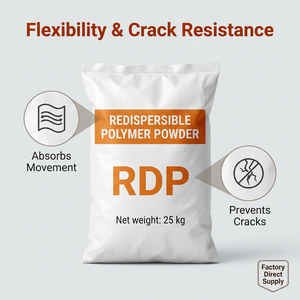 Poudre de polymère redispersable à haute rétention d'eau RDP <span class=keywords><strong>VAE</strong></span> pour mortier de ciment, enduit mural, adhésif pour carrelage, auto-nivelant - Product Image 2