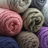 Échantillons Gratuits Fil Mélangé Coton Lait 8 Brins 100g Multicolore pour Crochet et Tricot