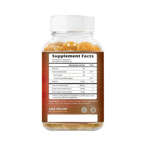 Curcuma & Gingembre Gommes à base de plantes Supplément d'aide au sommeil naturel pour adultes Soulagement du stress Soutien immunitaire Soulagement de l'anxiété - Product Image 6