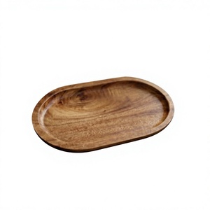 Plateau de service jetable en bois, motif floral et animalier, fait main, le plus vendu, écologique, compatible lave-vaisselle et micro-ondes, pour la maison - Product Image 2