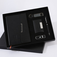 Coffret cadeau pour cahier d'affaires haut de gamme sergé bloc-notes coffret cadeau école société souvenir U disque porte-clés