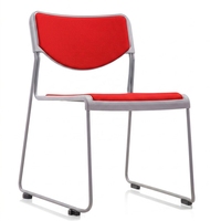 Chaise de conférence ergonomique pour bureau, mobilier commercial, empilable, pour salle de formation, réunion, visiteur, avec structure métallique, vente en gros