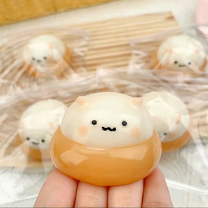 Jouet anti-stress Kawaii Cat Mochi Squishy Taba, super doux, à remontée lente, pour enfants et adultes, idéal pour les cadeaux d'anniversaire et les fêtes. - Product Image 1